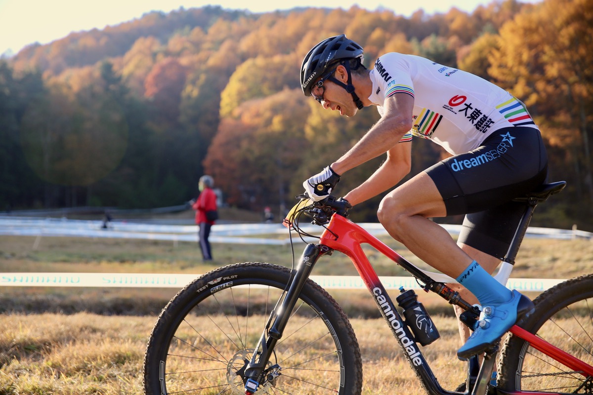 山本幸平(DREAM SEEKER MTB RACING TEAM)エリートで唯一15分台のラップタイムを崩さなかった