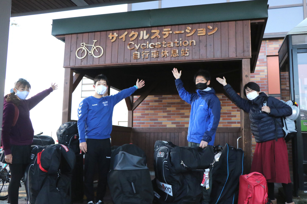 さっそくサイクルステーションで組み立て開始!