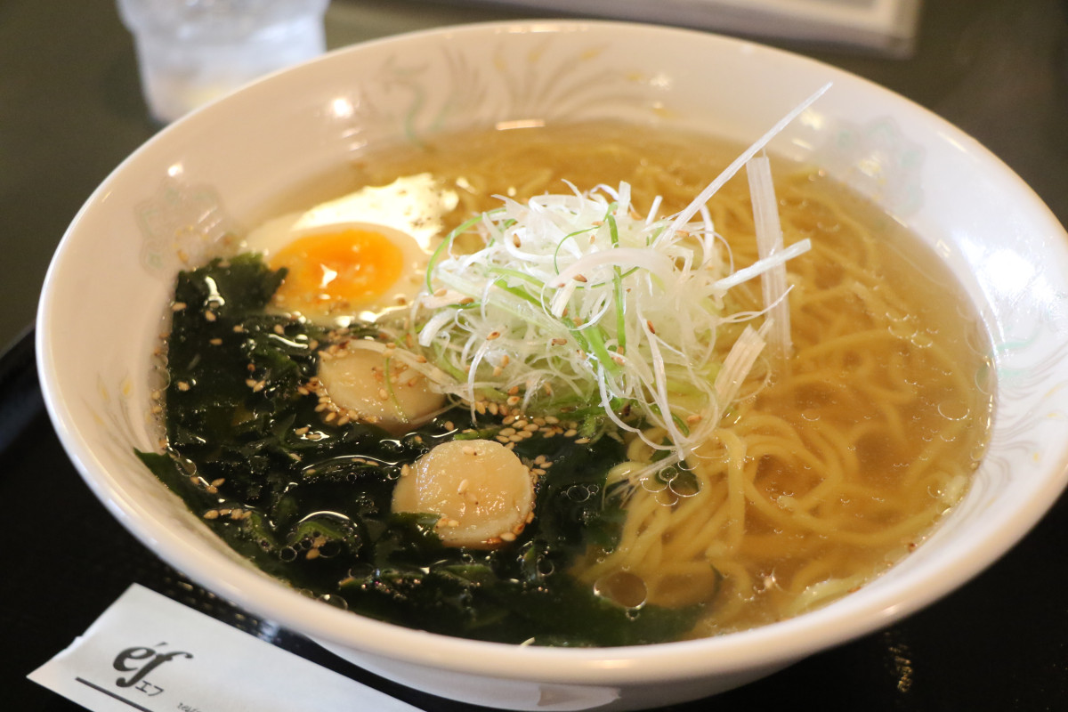 さっぱり味のホタテラーメンをいただきました!