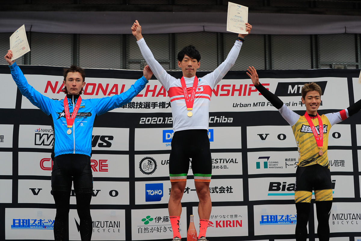 XCE Men Elite表彰 優勝は澤木紀雄(acu-power racing team)
