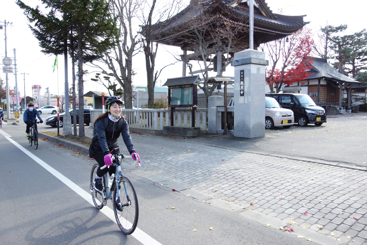 美幌を走る。寺にも秋の風情が