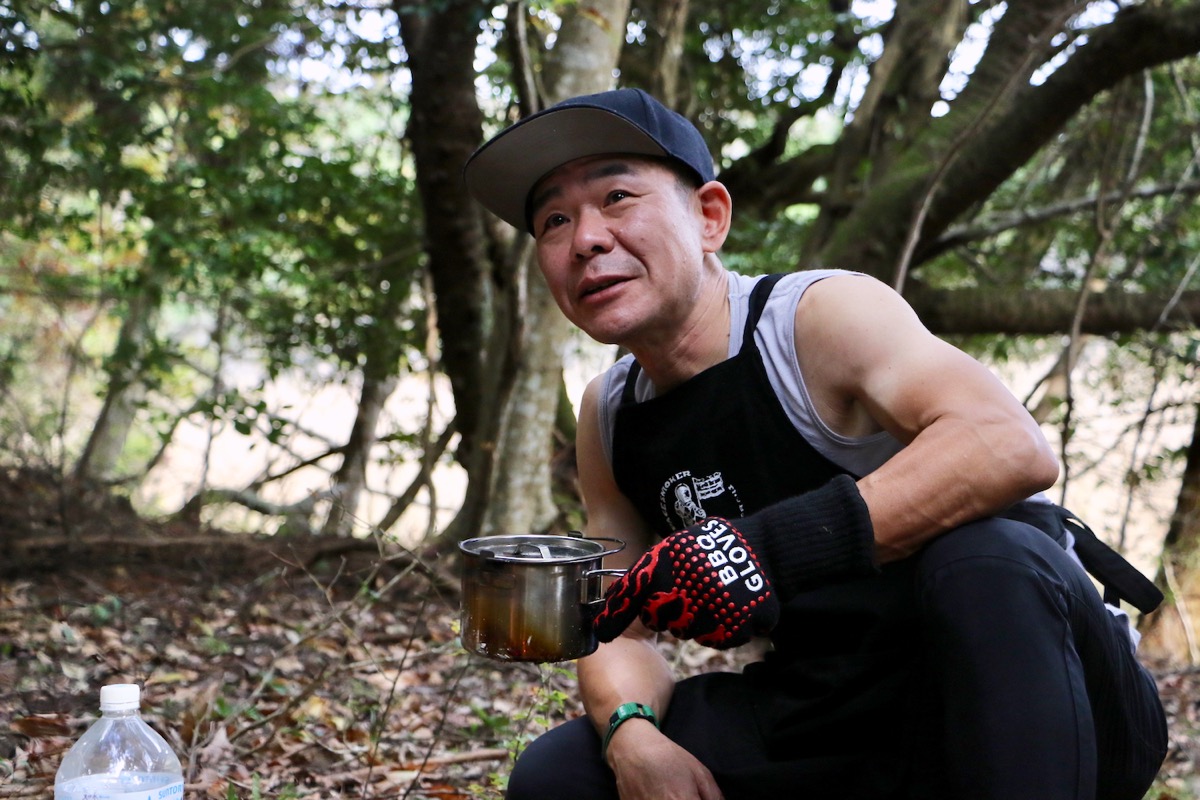 今田裕一さん(Space Smoker主宰)。米軍基地内のBBQコンテストで優勝経験を持つピットマスターだ