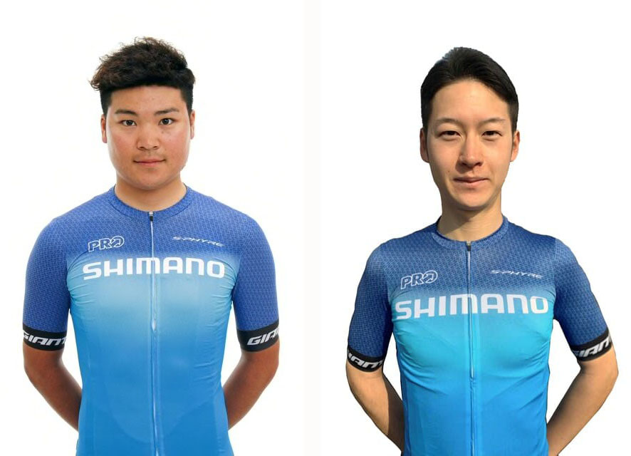 シマノレーシングに加入する重満丈(左)と尾形尚彦(右)