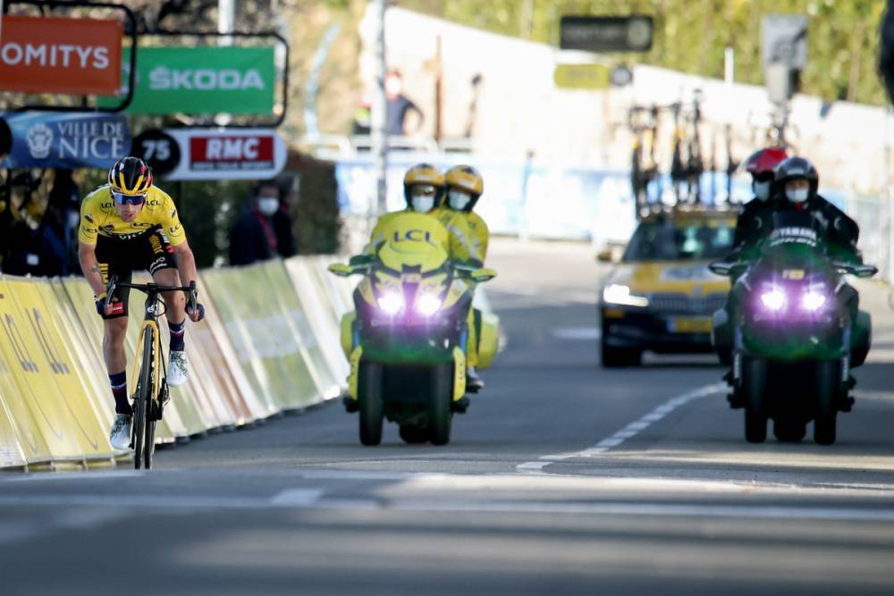 3分8秒遅れたプリモシュ・ログリッチ(スロベニア、ユンボ・ヴィスマ)