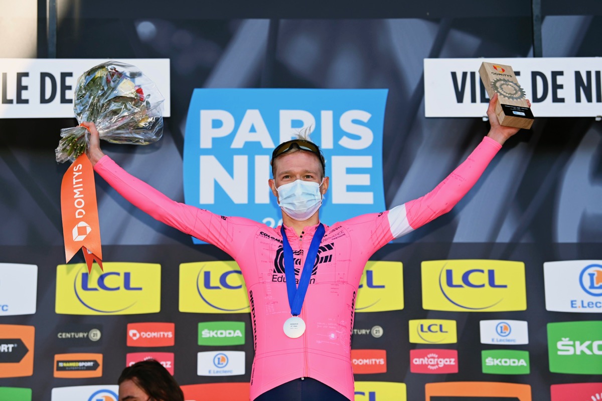 今季初勝利を挙げたマグナス・コルト(デンマーク、EFエデュケーションNIPPO)