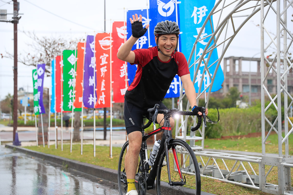 名護市民会館にフィニッシュ!