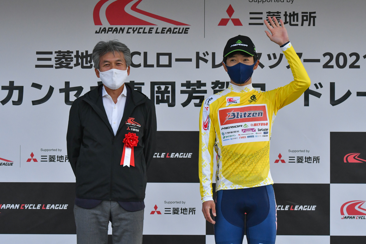 増田成幸(宇都宮ブリッツェン)はツアーリーダーの証であるマイヨプリエにも袖を通した