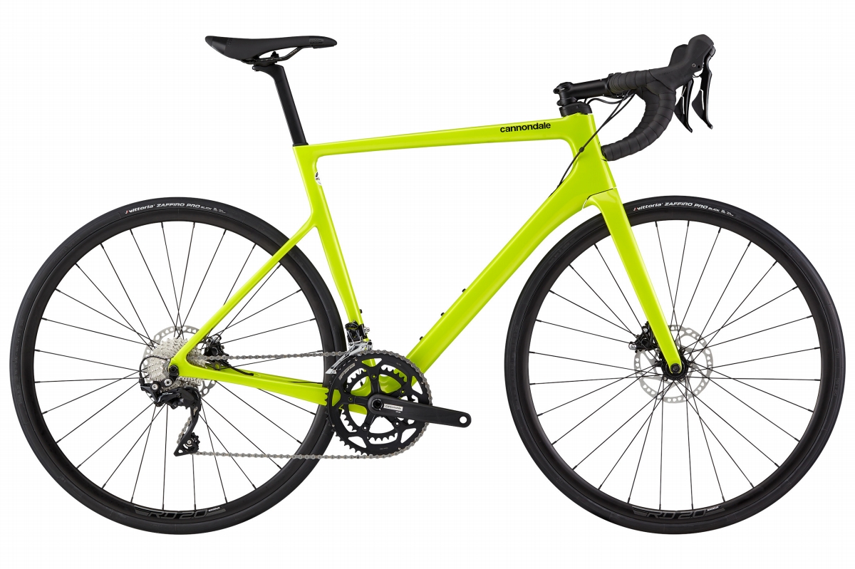 新色バイロライムの完成車が登場 キャノンデール SuperSix EVO Carbon Disc 105