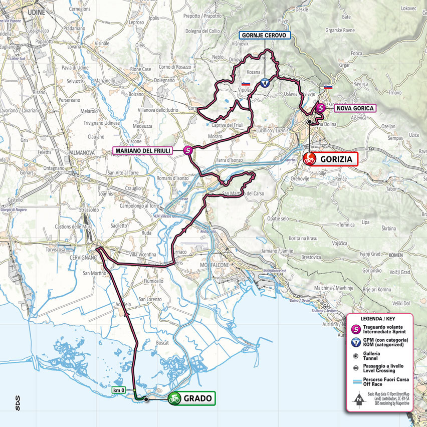 5月23日(日)第15ステージ グラード〜ゴリツィア 147km ★★★