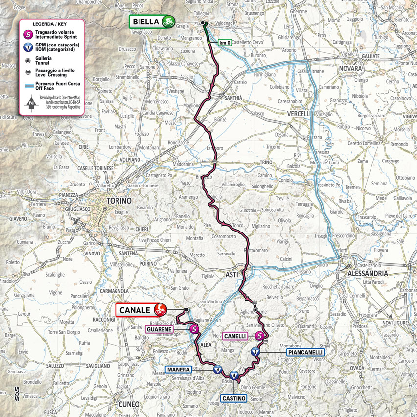 5月10日(月)第3ステージ ビエッラ〜カナーレ 190km ★★★
