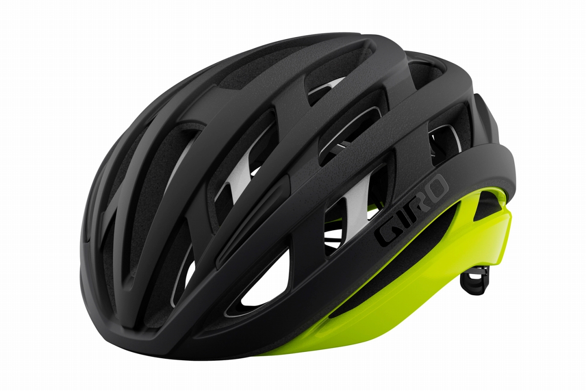ジロ HELIOS SPHERICAL AF(MAT BLACK / HI YELLOW、Mサイズのみ)