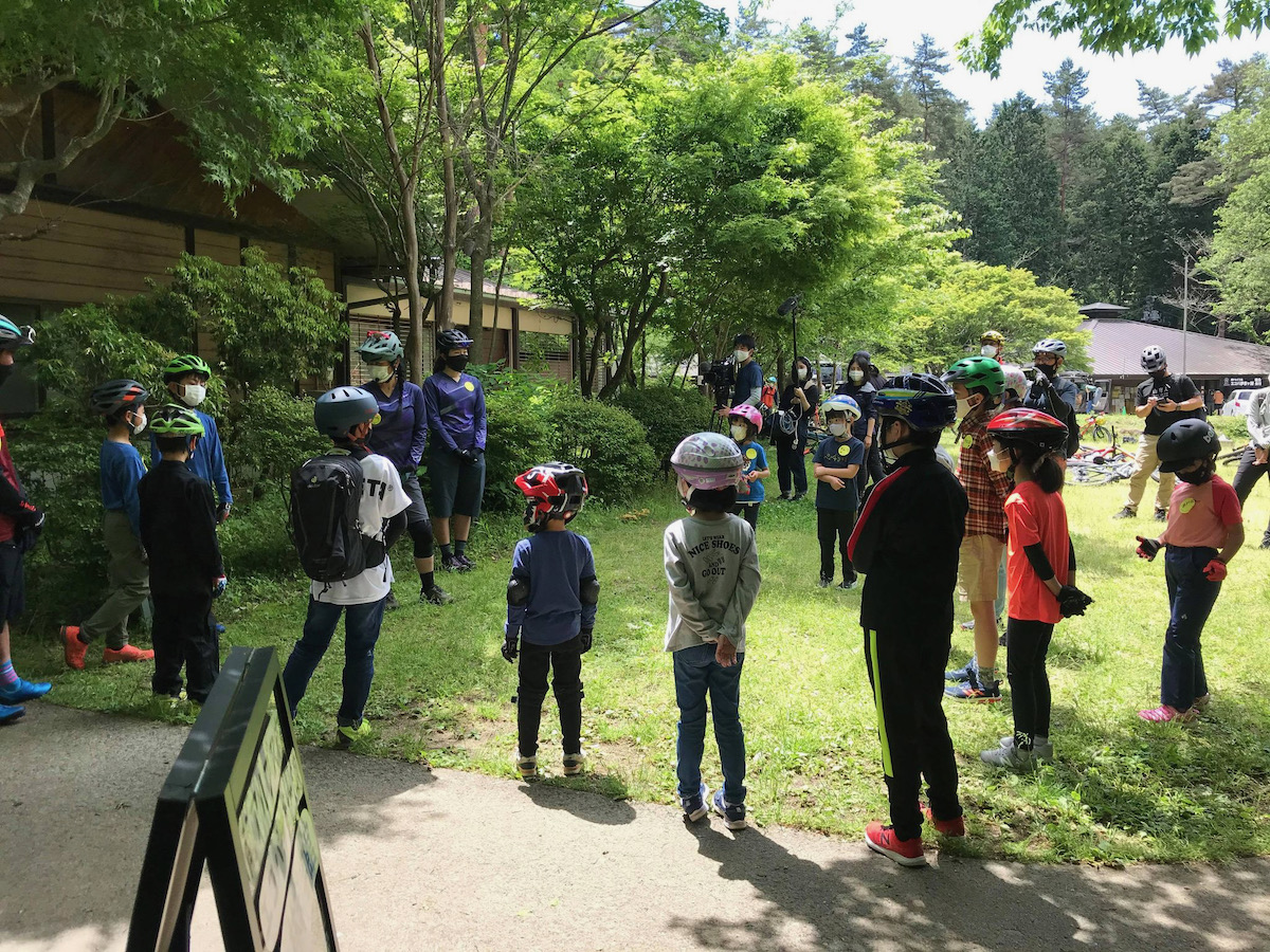 小学生クラスの参加模様。午前中はライド技術のスクールを中心に行った。