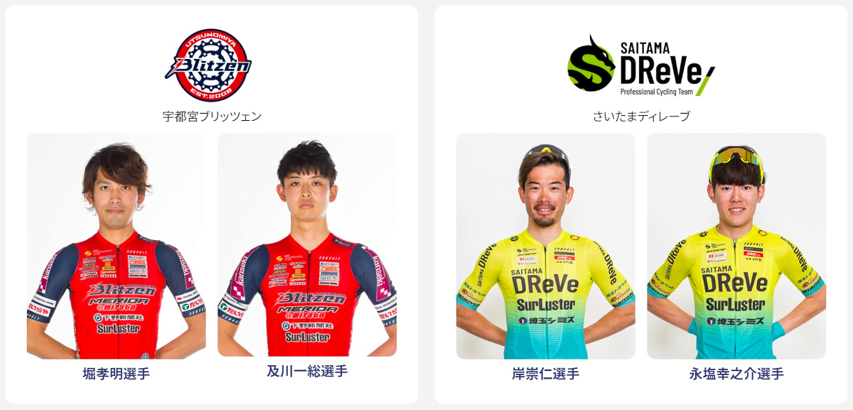JCLのチームである宇都宮ブリッツェンとさいたまディレーブの選手が参加する
