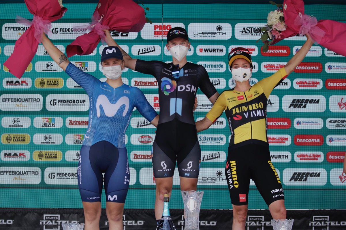 ジロ・デ・イタリア・ドンネ第5ステージトップスリー