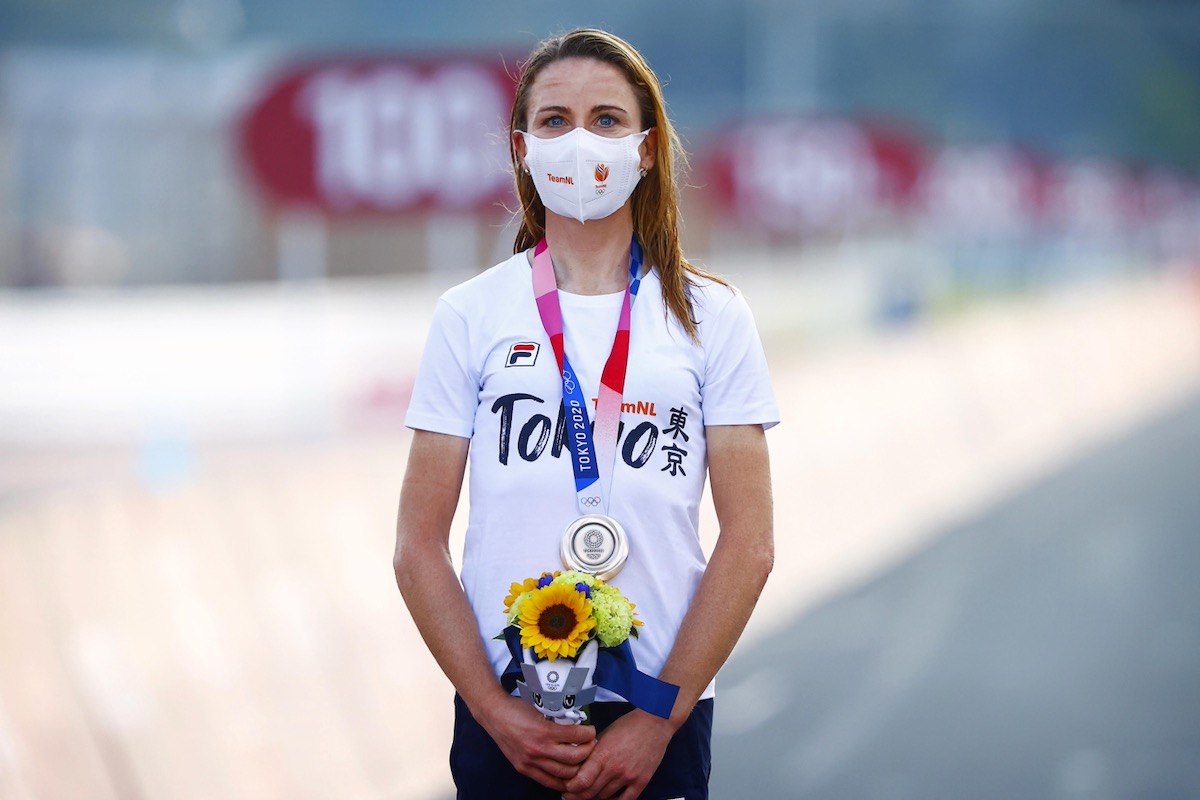 自身初となる五輪のメダルを獲得したアネミエク・ファンフルーテン(オランダ)