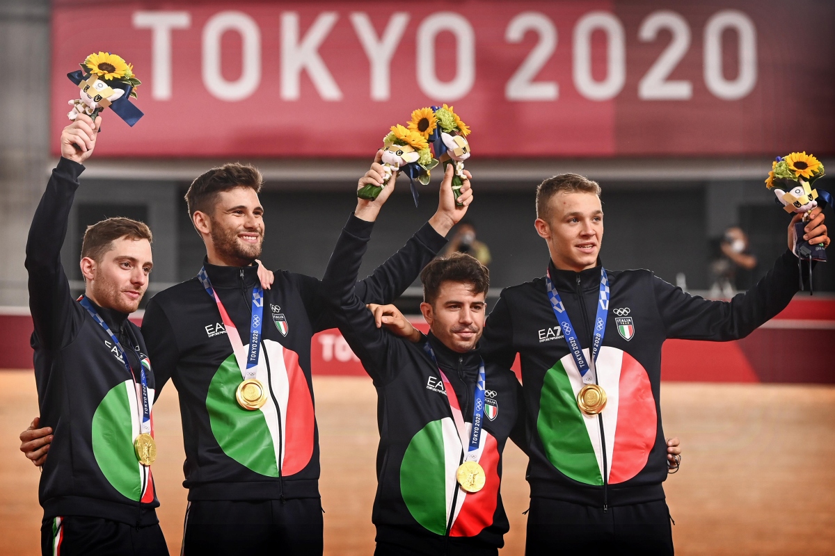 男子チームパーシュート 世界新記録を打ち立てたイタリアチーム