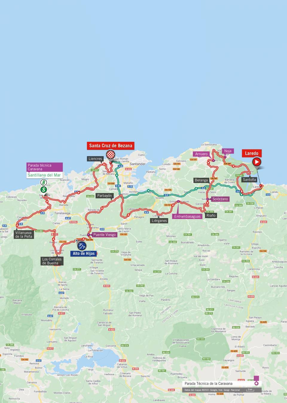 8月31日(火)第16ステージ ラレド〜サンタ・クルス・デ・ベサナ 180km