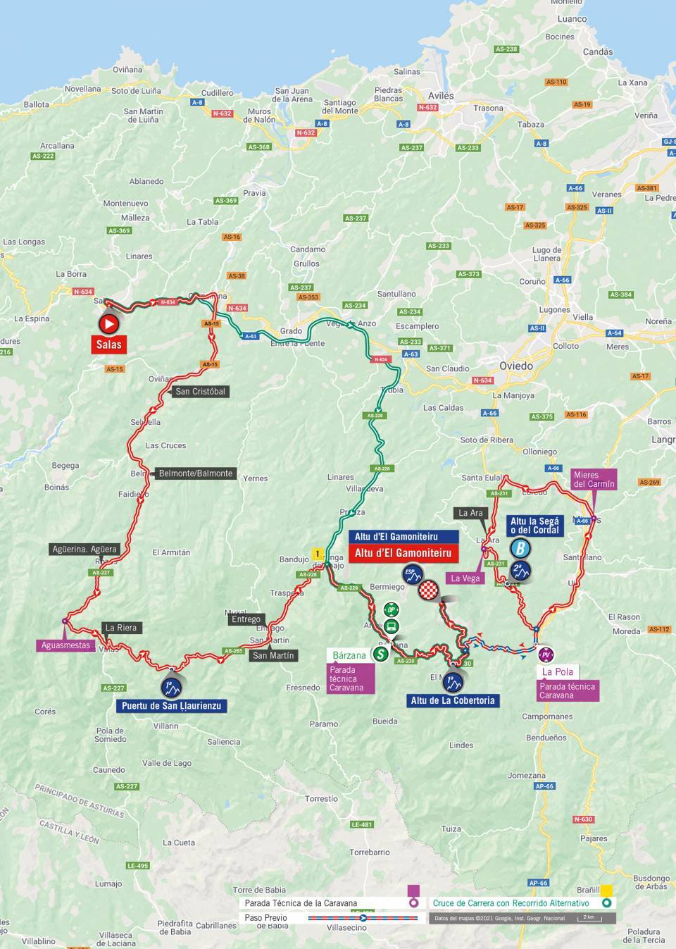 9月2日(木)第18ステージ サラス〜アルトゥ・デル・ガモニテイル 162.6km