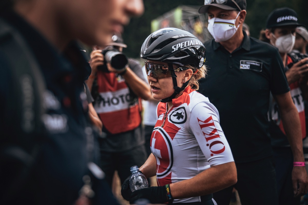 初の女子XCC世界チャンピオンに輝いたシーナ・フライ(スイス)