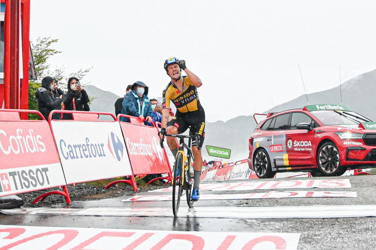 今大会ステージ3勝目を飾ったプリモシュ・ログリッチ(スロベニア、ユンボ・ヴィスマ)