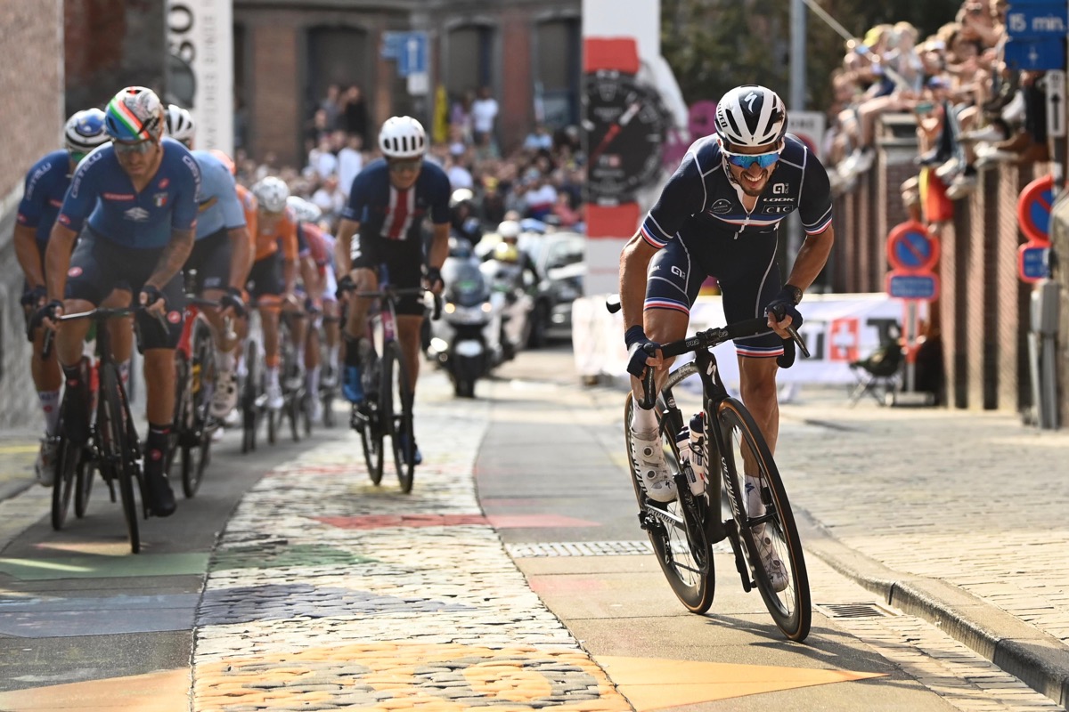 残り17.5kmでアタックを成功させたジュリアン・アラフィリップ(フランス)