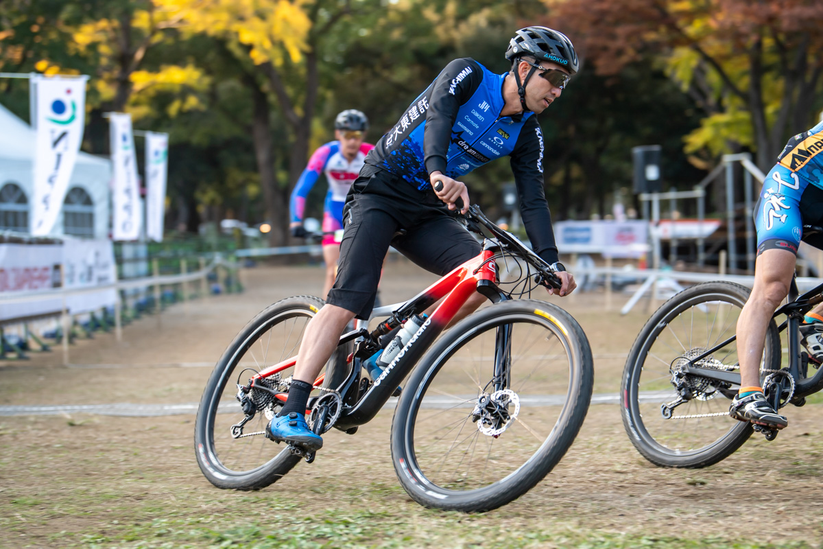 XCOの試走をする山本幸平(Dream Seeker MTB Racing Team)