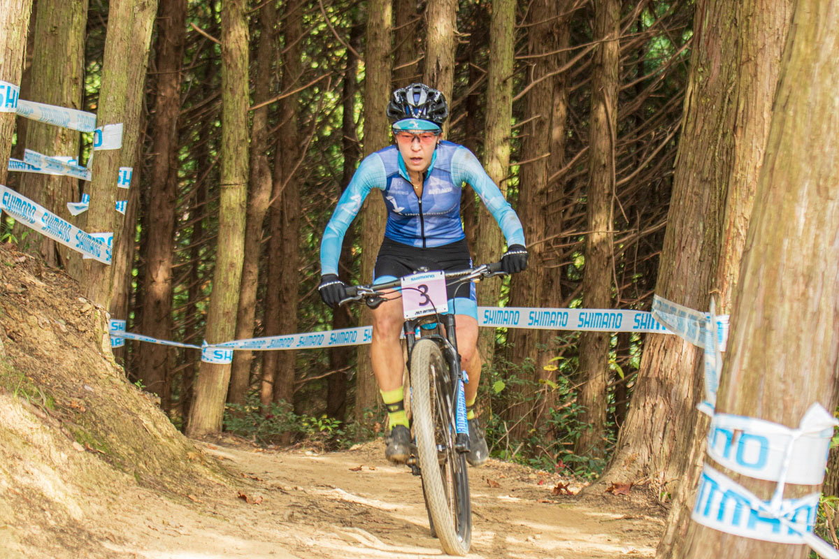女子エリートは前回3位の橋口陽子(AX MTB team)が優勝