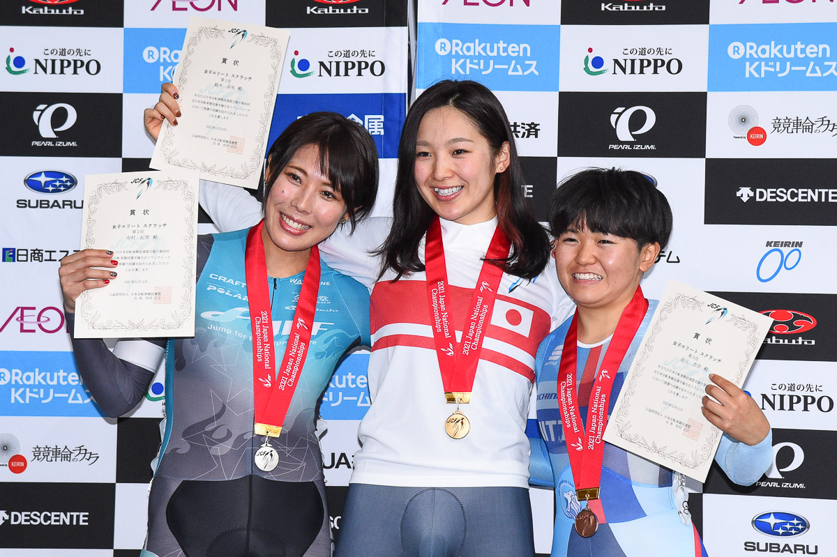 女子スクラッチ 表彰式