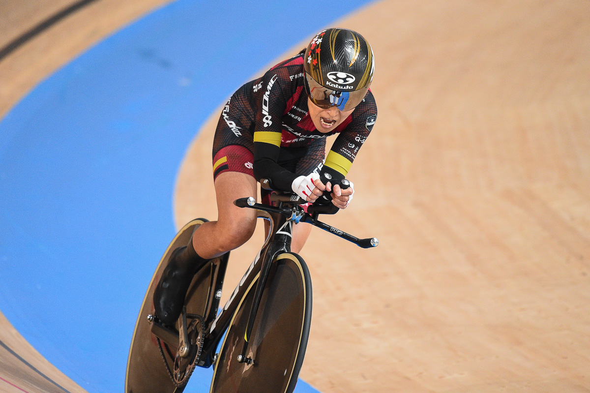 パラサイクリング 3km個人パーシュートWC2-3 大会新記録で優勝した杉浦佳子(VC福岡エリート)