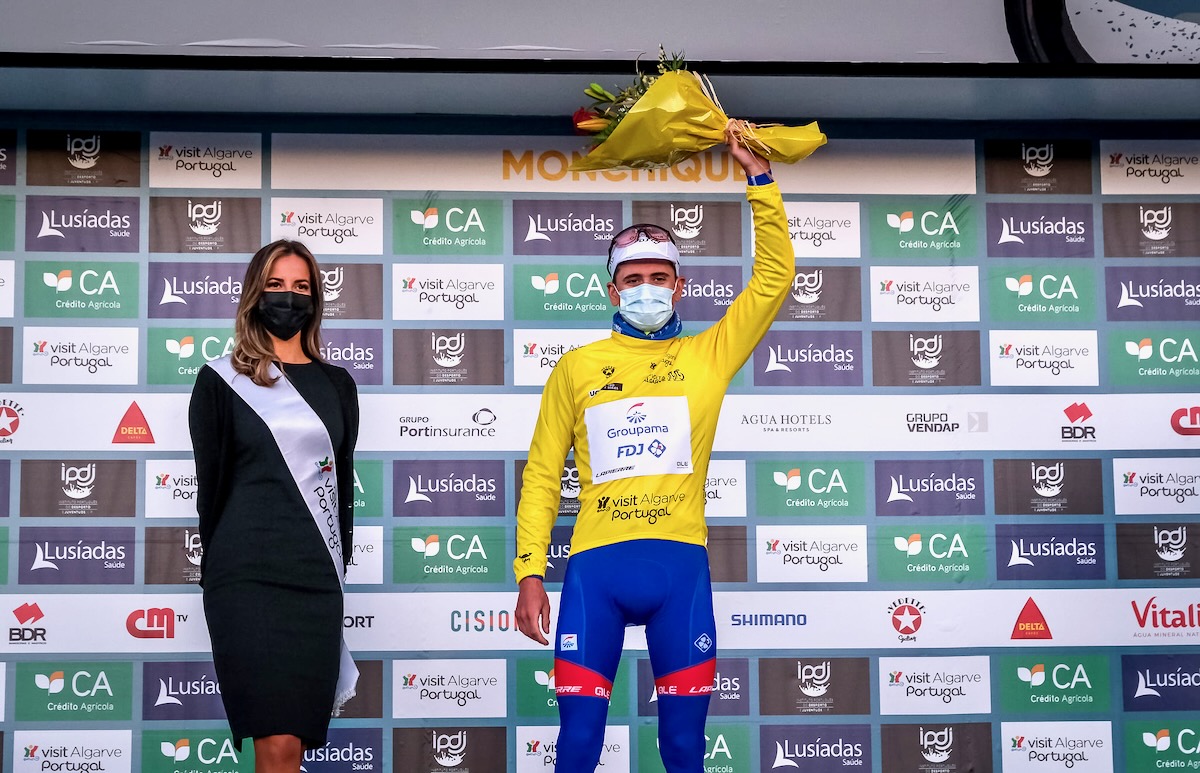 総合首位に浮上したダヴィド・ゴデュ(フランス、グルパマ・エフデジ)