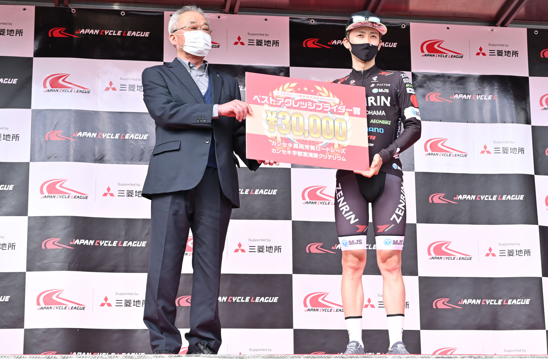 ベストアグレッシブライダー賞は2日連続で小石佑馬(チーム右京相模原)が手にした