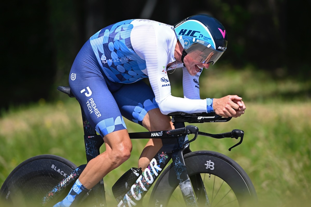 前哨戦ツール・ド・スイスで総合3位に入ったヤコブ・フルサン(デンマーク、イスラエル・プレミアテック)