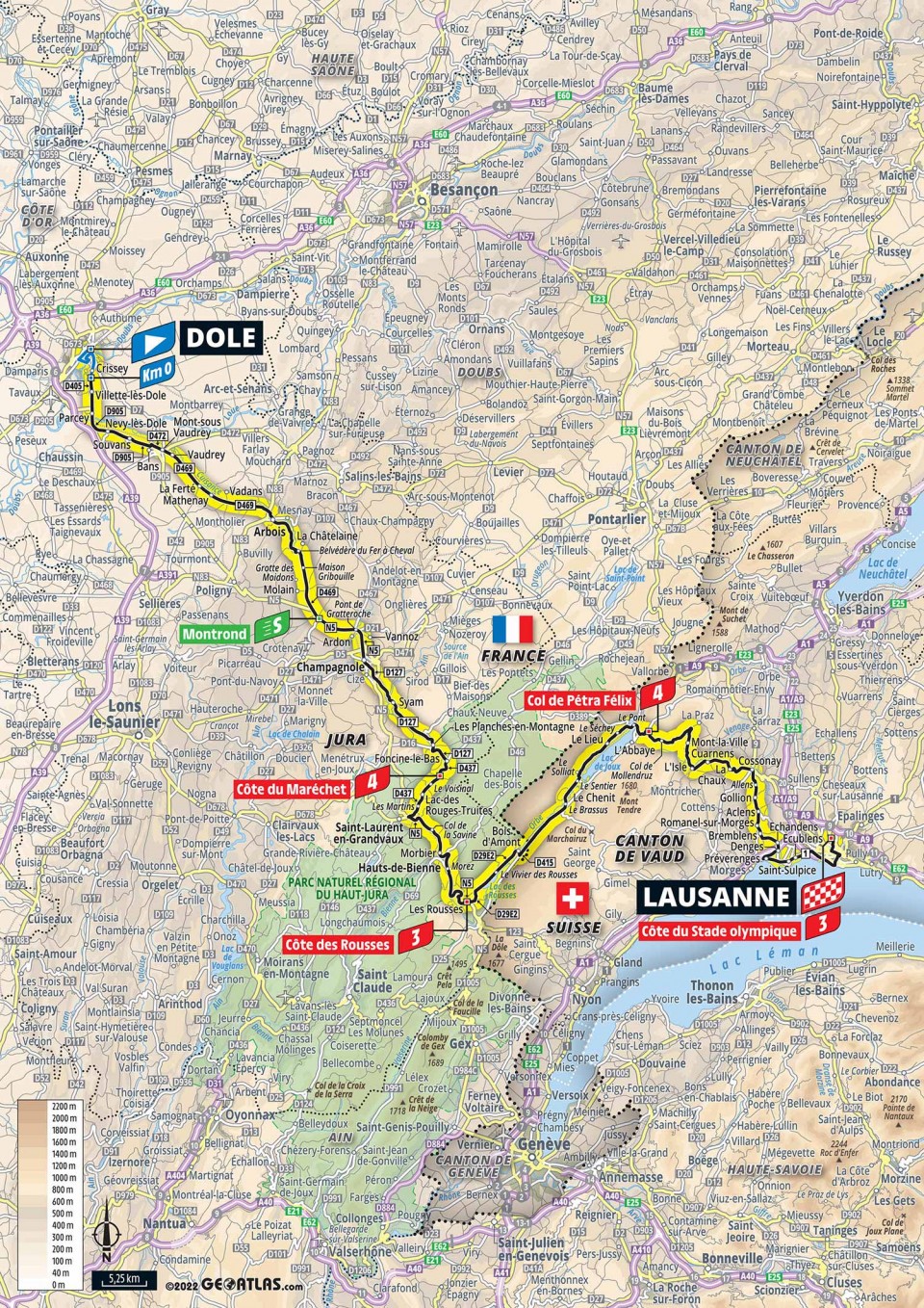 7月9日(土)第8ステージ ドール〜ローザンヌ 186.5km
