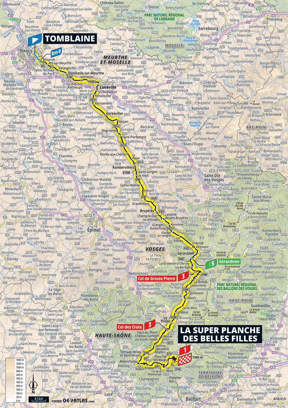 7月8日(金)第7ステージ トンブレン〜ラ・シュペールプランシュ・デ・ベルフィーユ 176.5km
