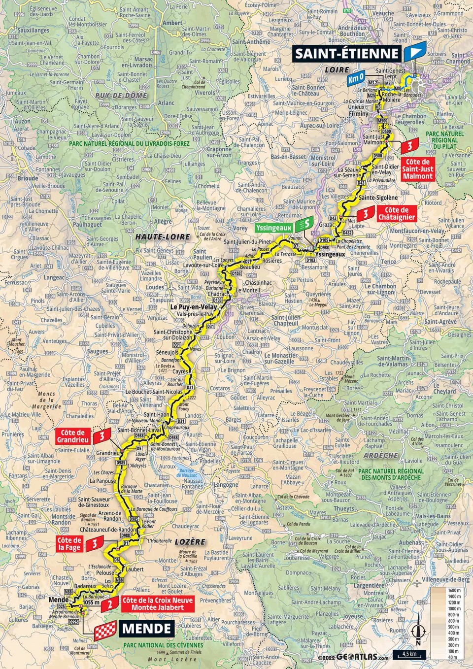 7月16日(土)第14ステージ サンテティエンヌ〜マンド 192.5km
