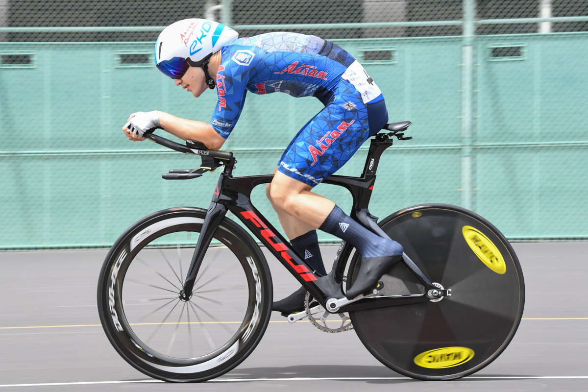 男子4km個人パーシュート3位 渡邉歩(愛三工業レーシングチーム)4分47秒564