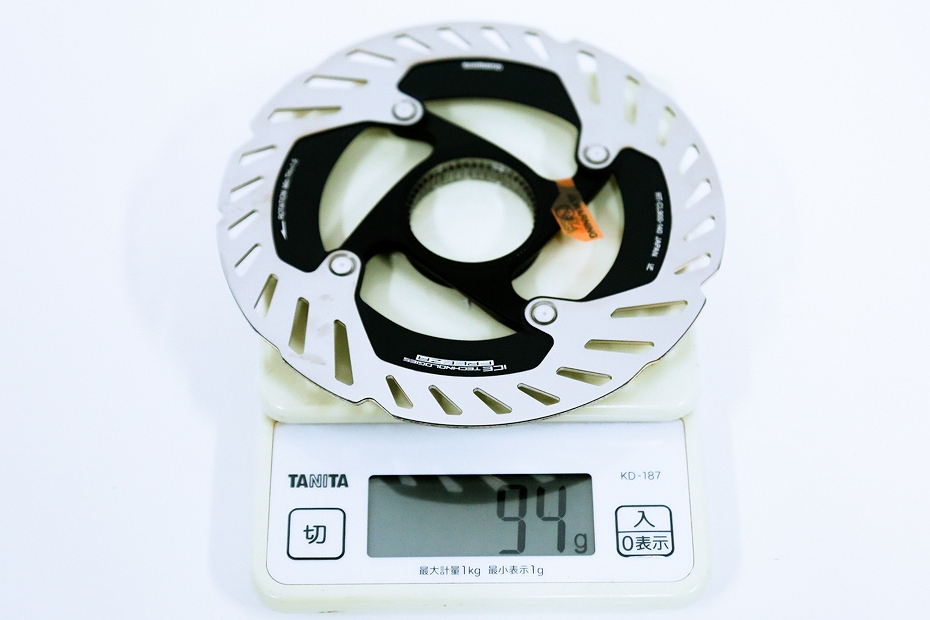 140mmローターの実測値:94g