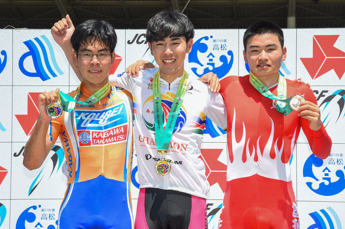 男子4km速度競争 表彰式
