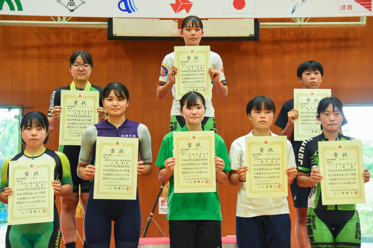 女子 表彰式