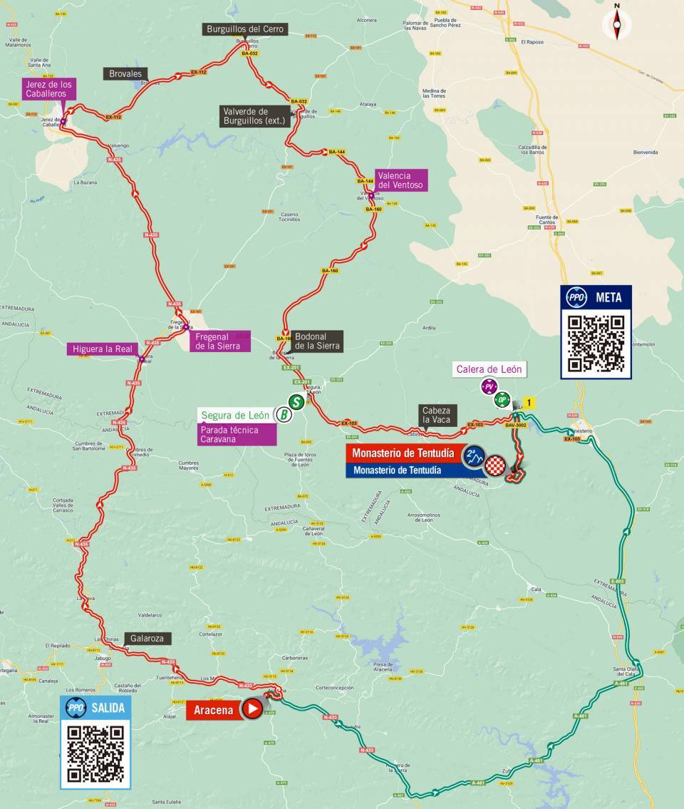 9月7日(水)第17ステージ アラセナ〜モナステリオ・デ・テントゥディア 162.3km