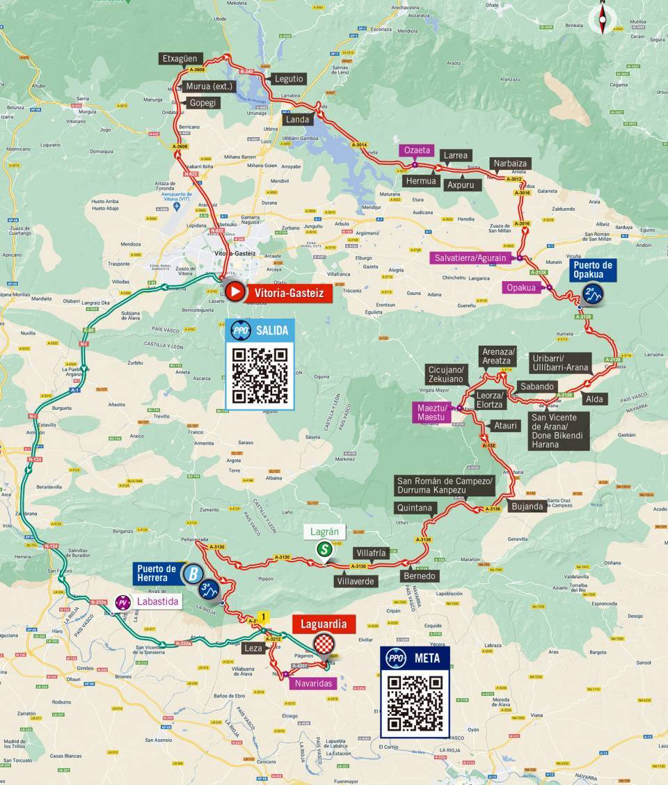 8月23日(火)第4ステージ ビトリア・ガステイス〜ラグァルディア 153.5km