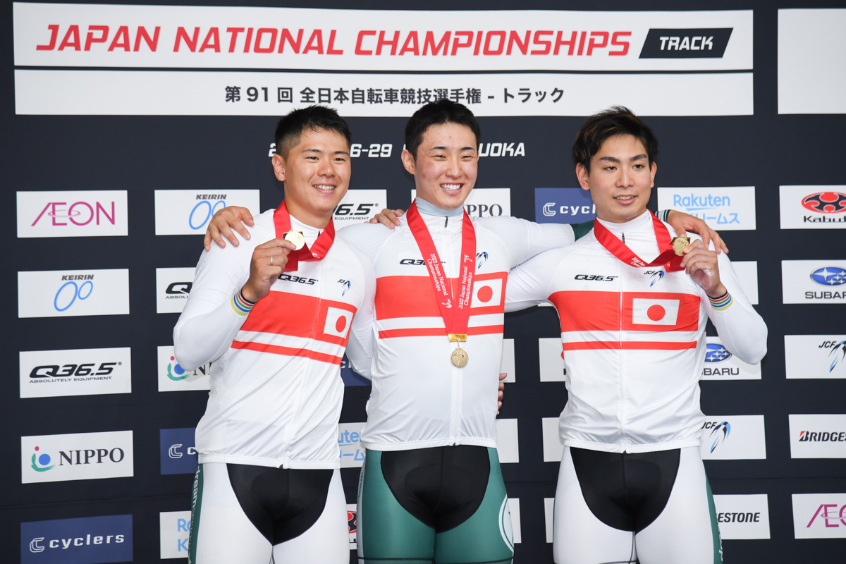 2022全日本選手権チームスプリントで優勝した長迫吉拓(写真左)