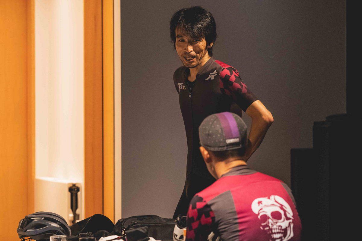 ライドを企画した常陸識考さん(ASSOS PROSHOP TOKYO)
