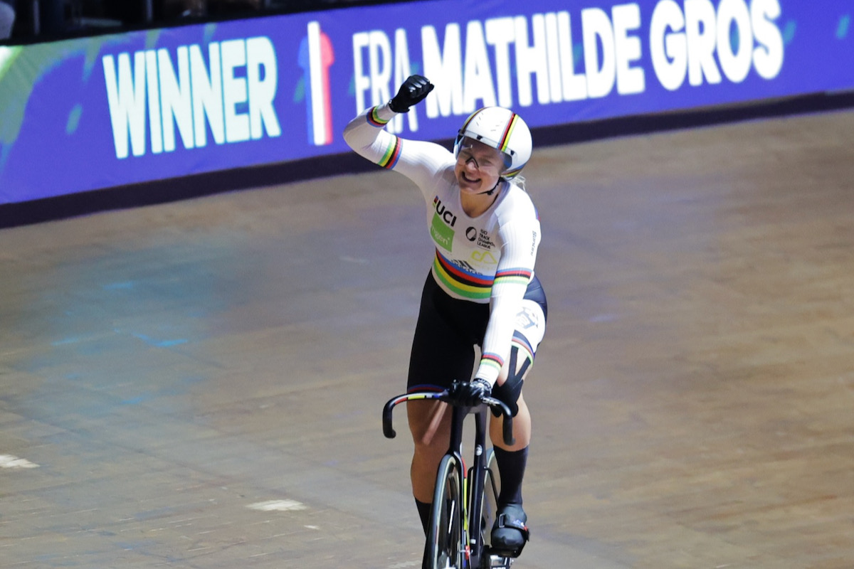 女子スプリントを制したマチルド・グロ(フランス)