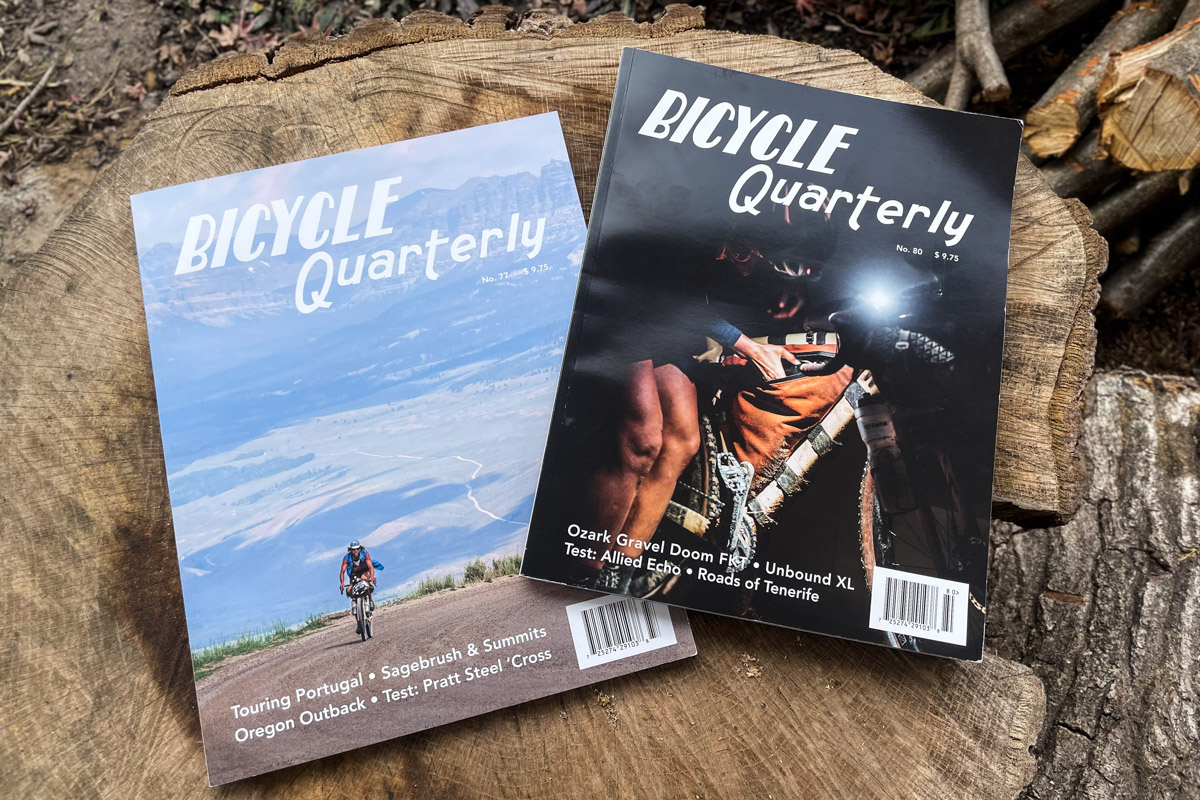 ヤン・ハイネ氏が編集長をつとめる季刊誌 Bicycle Quarterly(バイシクル・クォータリー)