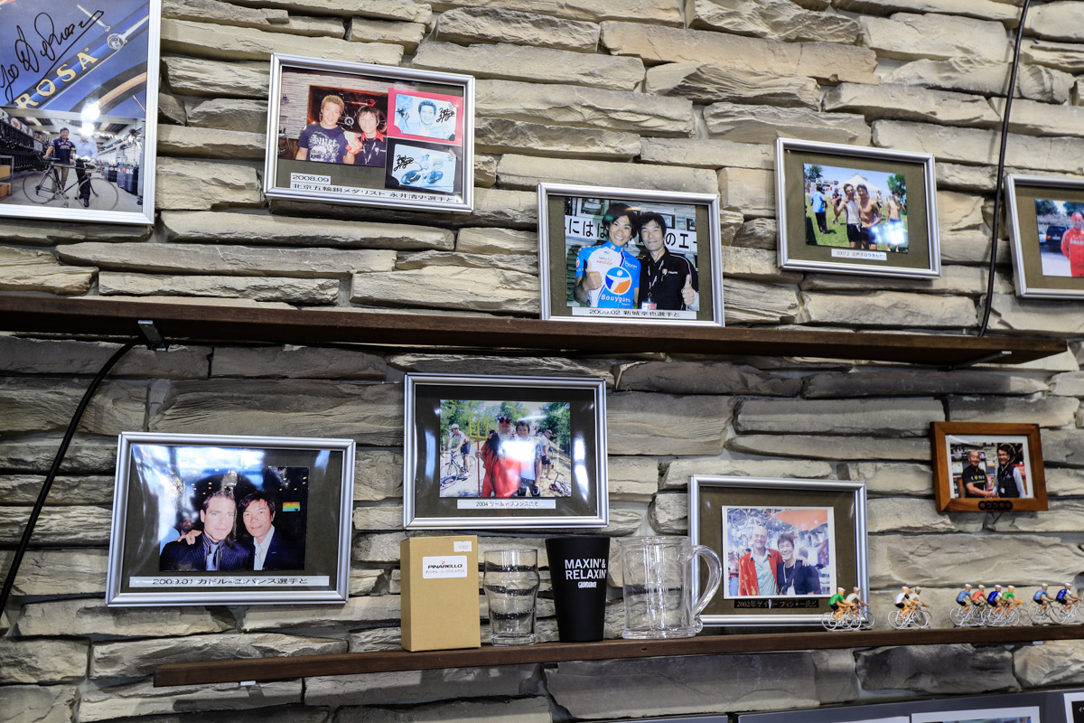新城幸也選手やサイクル界の著名人も多く訪問しているようだ