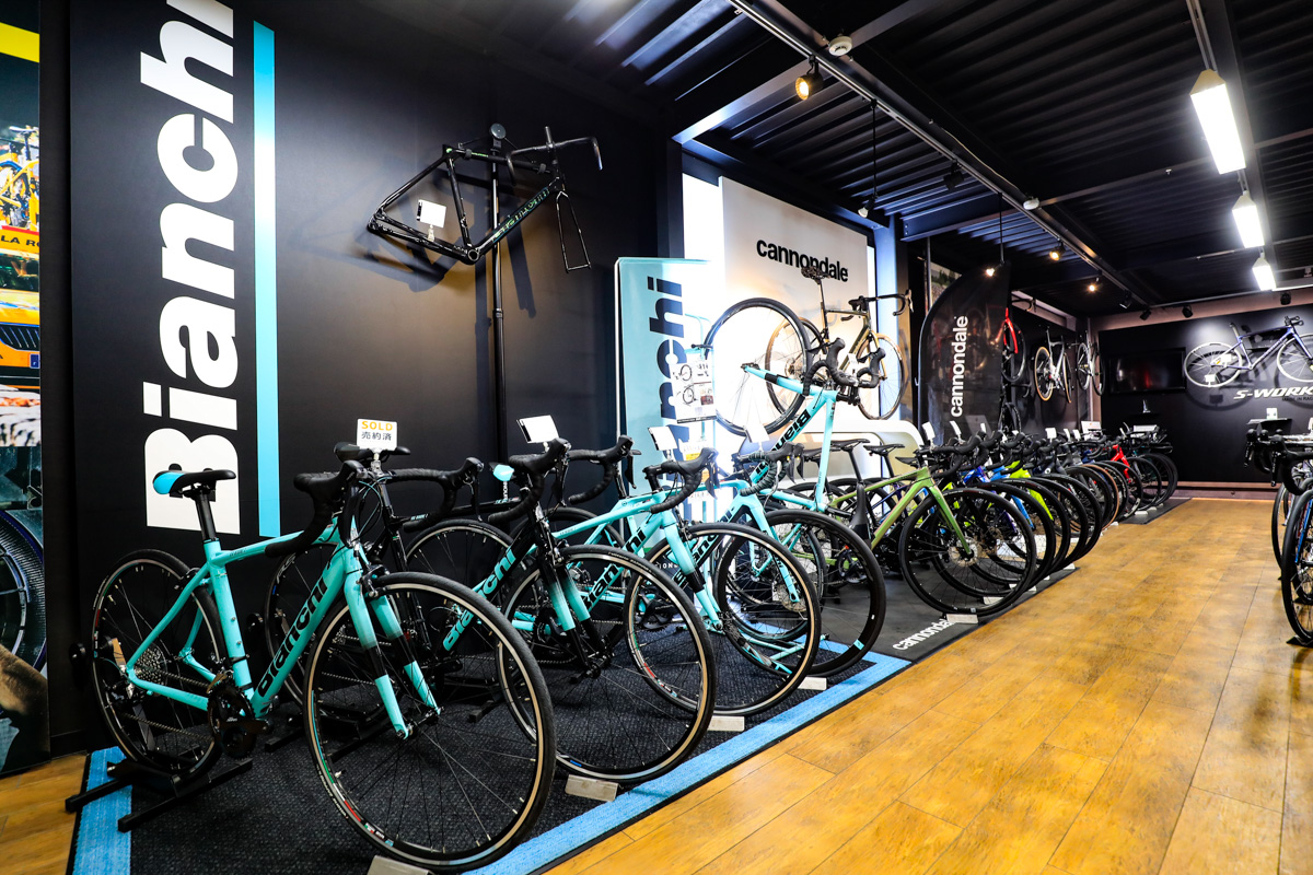 ビアンキも人気上昇にあわせ品揃えを増している